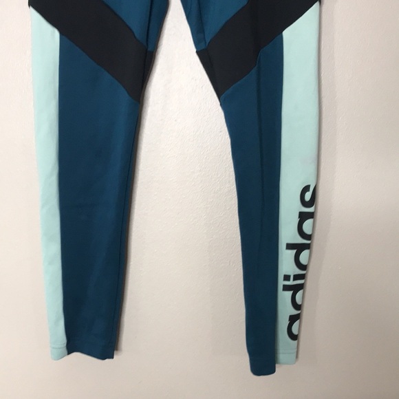 Adidas colorblock climalite move athletic tight leggings size small - Picture 5 of 12